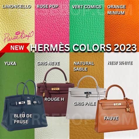 hermes 2024 special order colors|hermès color chart 2024.